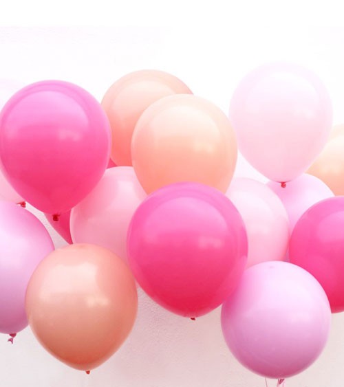 48 Stück Folienballon Set Konfetti Luftballons /& Latex Rosegold Luftballon Set