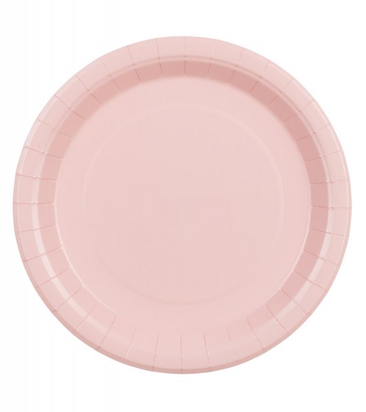 Pappteller - rosa - 6 Stück