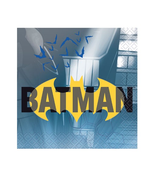Cocktail-Servietten "Batman" - Bat Signal - 16 Stück