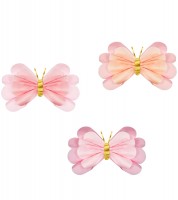 DIY Papierdekoration "Schmetterlinge" - pastell - 3-teilig