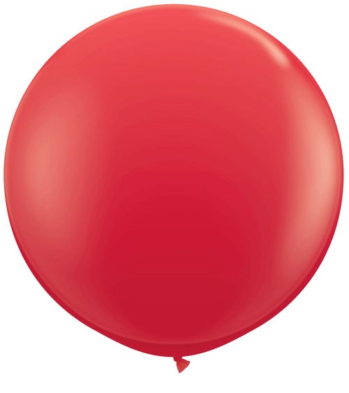 Riesiger Rundballon - rot - 90 cm