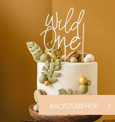 Backzubehör für den 1. Geburtstag