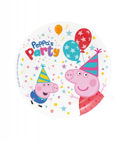 Kleine Pappteller "Peppa Pig" - 8 Stück