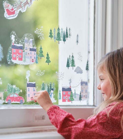 Fenstersticker "Merry Little Christmas" - 28-teilig