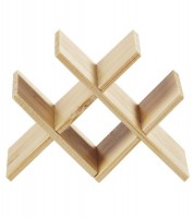 Wein-Regal aus Holz - 4,8 x 3,5 x 2,5 cm