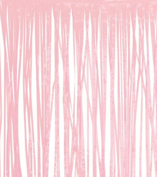 Fransen-Vorhang - pastell rosa - 1 x 2 m