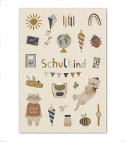 Schulkind-Postkarte "Nature Kids"