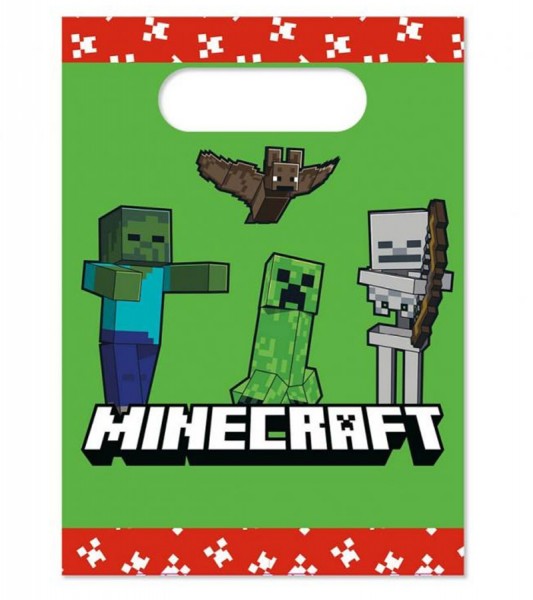 Papiertüten "Minecraft" - 4 Stück