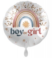 Folienballon "Rainbow" - boy or girl - 43 cm