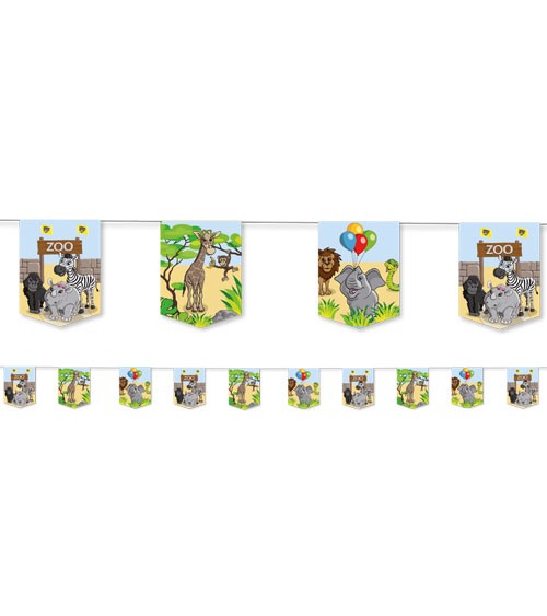 Wimpelkette "Zoo" - 3,5 m