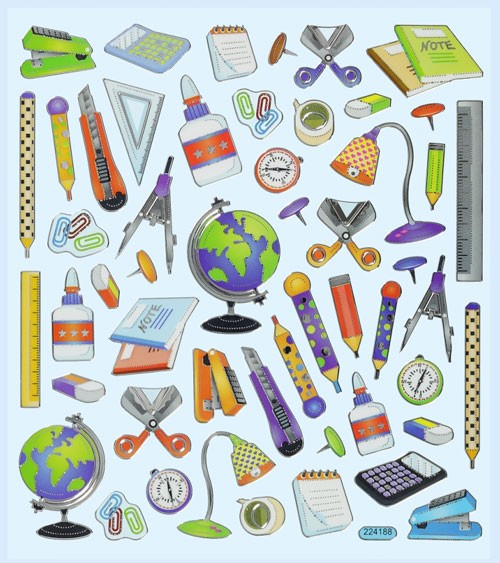 Design-Sticker "Schule" - 1 Bogen