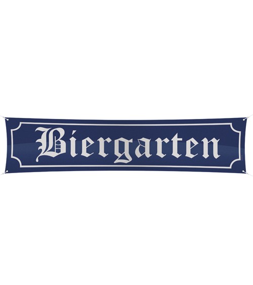 Straßenbanner "Biergarten" - 180 x 40 cm