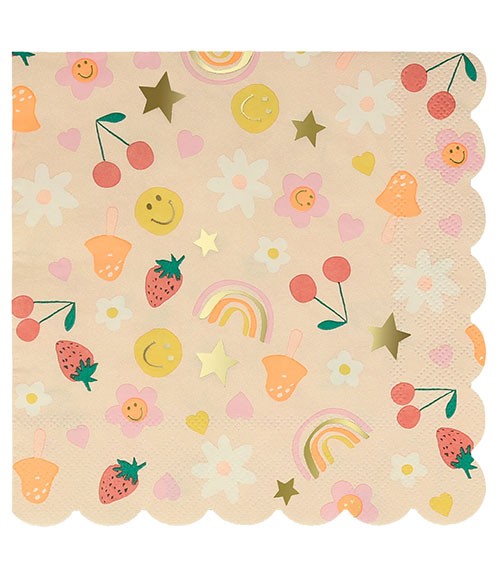 Servietten "Happy Icons" - 16 Stück