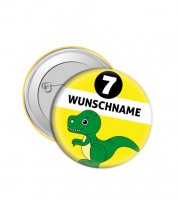 Dein Button „Dino“ - Wunschtext