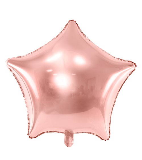 Stern-Folienballon - rosegold - 70 cm