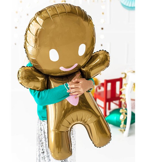 SuperShape-Folienballon "Gingerbread Man" - 58 x 86 cm