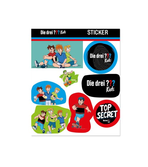 Sticker "Die drei Fragezeichen Kids" - 1 Bogen
