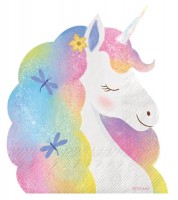 Shape-Servietten "Flower Unicorn" - 20 Stück