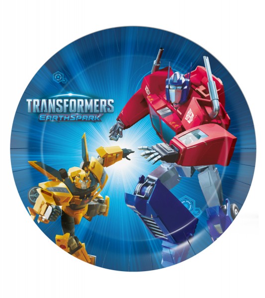 Pappteller "Transformers" - 8 Stück