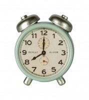 Wecker aus Metall - minze - 2,5 x 3 x 1,5 cm