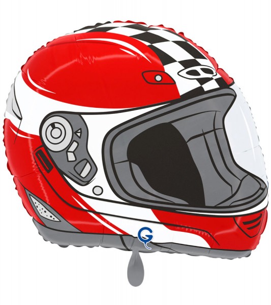 SuperShape-Folienballon "Motorsport-Helm" - 38 x 33 cm