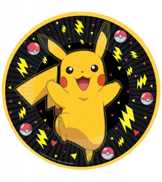 Pappteller "Pokémon" - 8 Stück