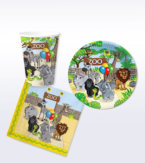 Deko-Set "Zoo" - 36-teilig