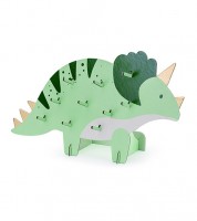 DIY Triceratops-Snackaufsteller aus Pappe - 38 x 23 cm