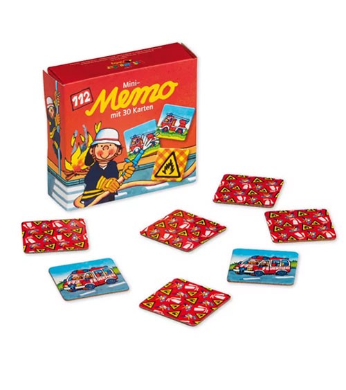 Mini-Memo Spiel "Feuerwehr" - 30 Karten