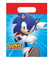 Partytüten aus Papier "Sonic - The Hedgehog" - 4 Stück