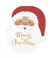 Shape-Servietten "Santa Claus" - 12 Stück