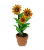 Mini Sonnenblumen im Topf - 6 cm