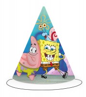 Partyhüte "SpongeBob" - 6 Stück