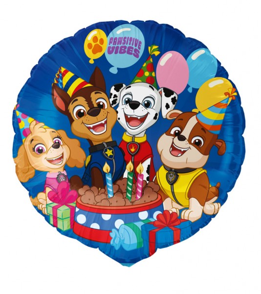 Folienballon "Paw Patrol Party" - 45 cm