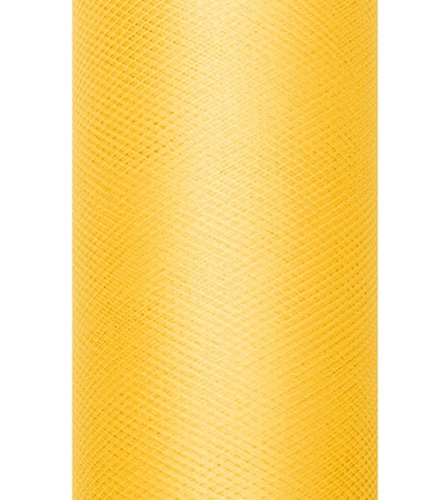 Tischläufer aus Tüll - gelb - 30 cm x 9 m