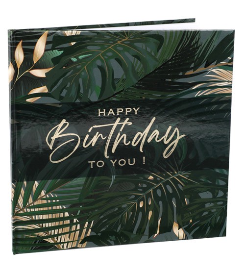 Gästebuch "Birthday Jungle" - 24 x 24 cm