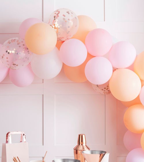 Ballongirlanden-Set "Peach Pastell" - 60-teilig