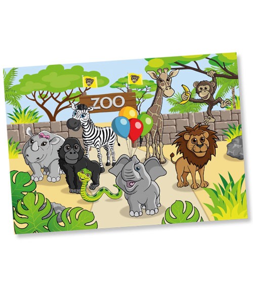 Platz-Sets "Zoo" - 8 Stück