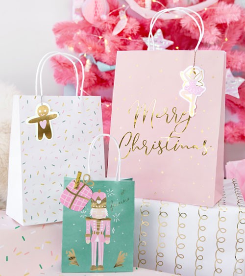 Geschenktüten-Set "Merry Christmas" - Design Mix - 3-teilig