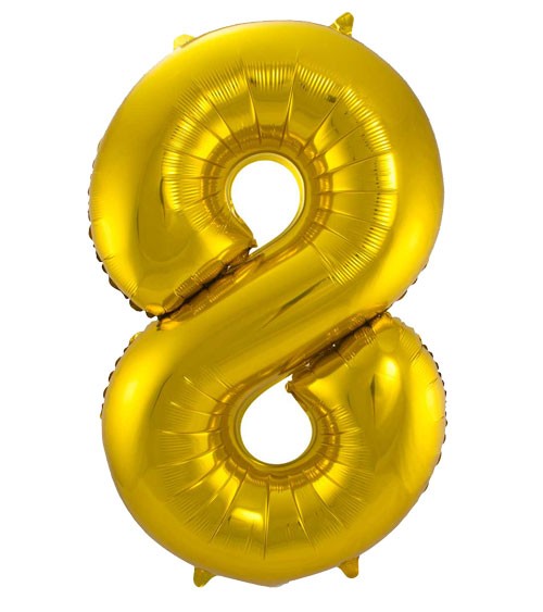 SuperShape Folienballon "8" - gold