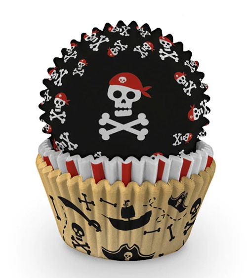 Muffinförmchen-Set "Piratenparty" - 75 Stück