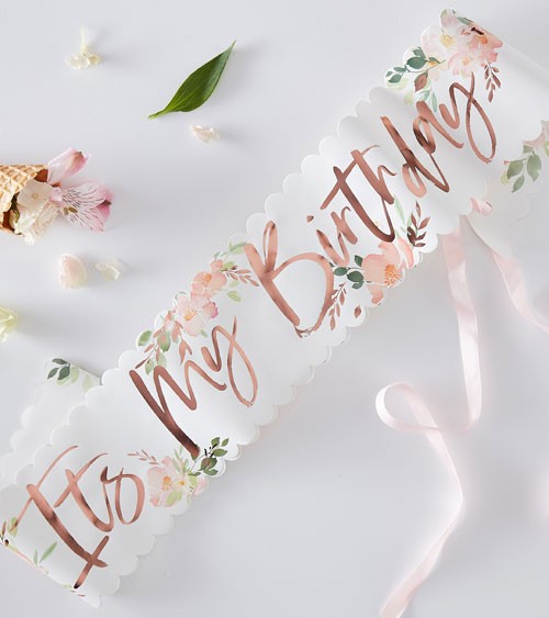 It's my Birthday-Schärpe "Floral Mix"