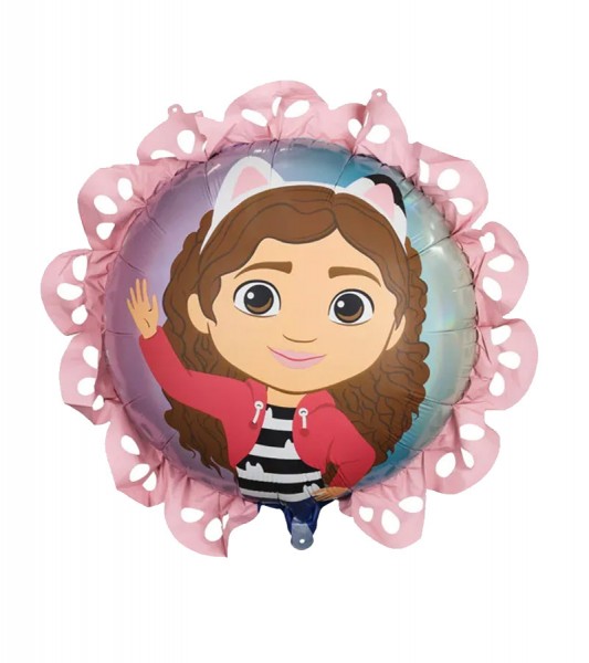 Runder Folienballon "Gabby's Dollhouse" - 78 x 71 cm
