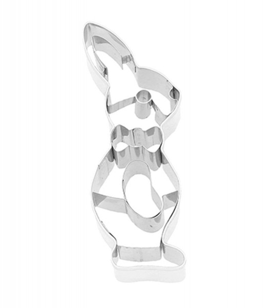 Ausstechform mit Innenprägung "Hase im Anzug" - 8 cm