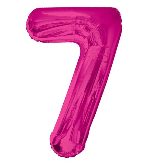 Supershape-Folienballon "7" - pink