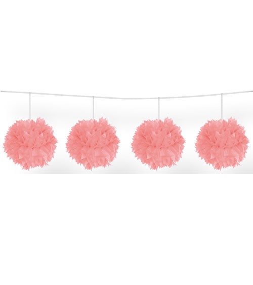 Pom Pom Girlande - rosa - 3m