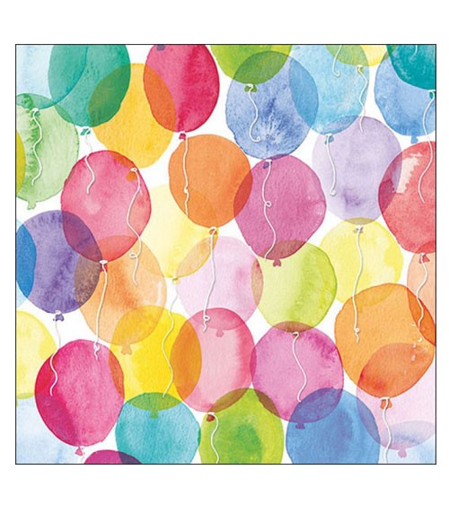 Servietten "Aquarell Balloons" - 20 Stück
