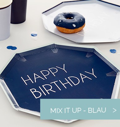 Blautöne für deine Geburtstagsdeko