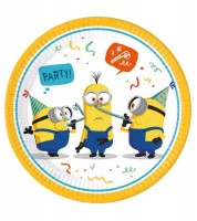 Pappteller "Minions: Rise of Gru" - 8 Stück