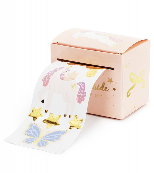 Sticker-Box "Einhorn & Schmetterling" - 66-teilig